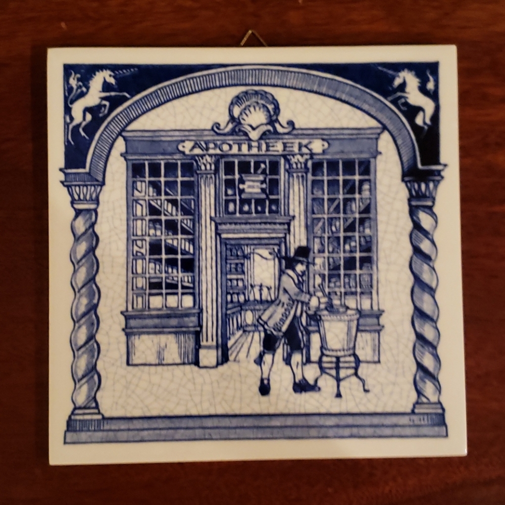 Delft Apothecary Tile